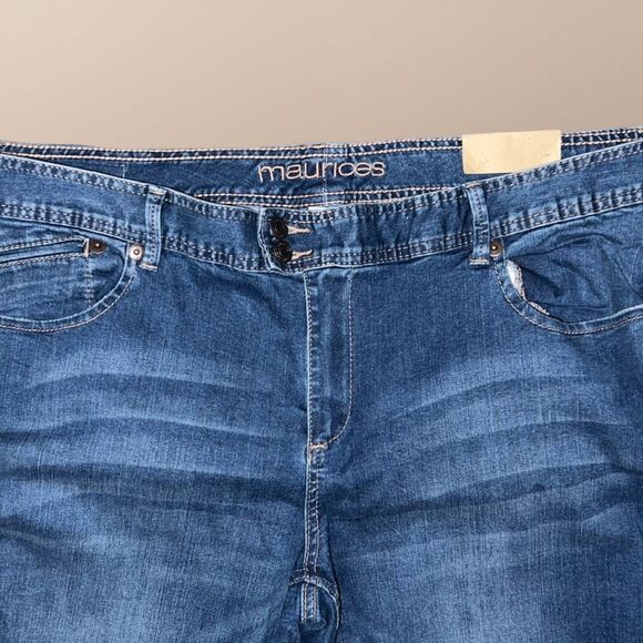 NWT Plus Size Maurices High Rise Flare Jeans Size 22 Regular 44x33 # 94 - Picture 2 of 7